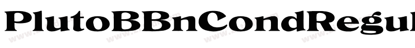 PlutoBBnCondRegular字体转换