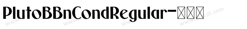 PlutoBBnCondRegular字体转换