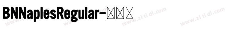 BNNaplesRegular字体转换