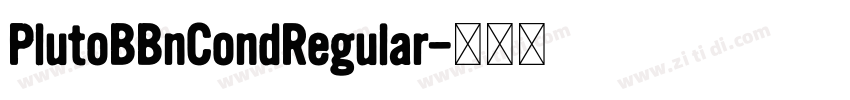 PlutoBBnCondRegular字体转换
