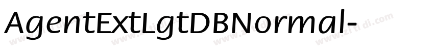 AgentExtLgtDBNormal字体转换 AgentExtLgtDBNormal字体转换
