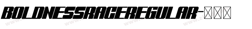 boldnessraceregular字体转换