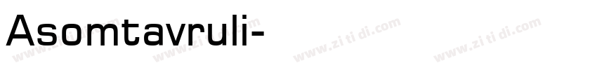 Asomtavruli字体转换