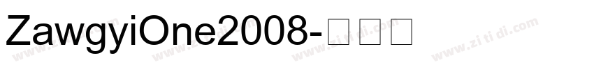 ZawgyiOne2008字体转换