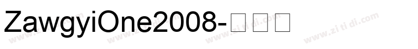 ZawgyiOne2008字体转换