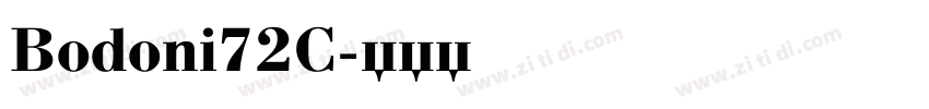 Bodoni72C字体转换