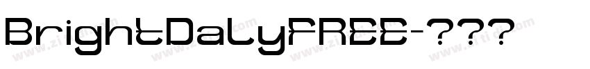 BrightDalyFREE字体转换