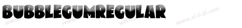 BubblegumRegular字体转换