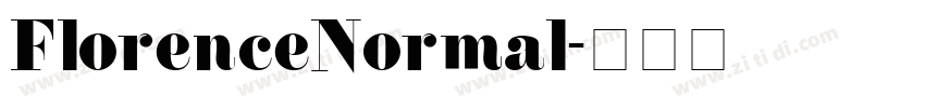 FlorenceNormal字体转换