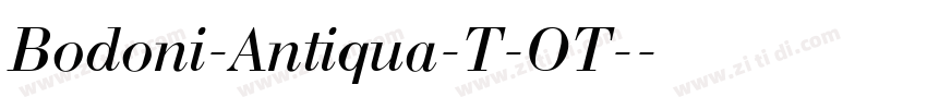 Bodoni-Antiqua-T-OT-字体转换