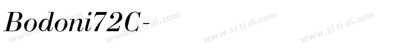 Bodoni72C字体转换