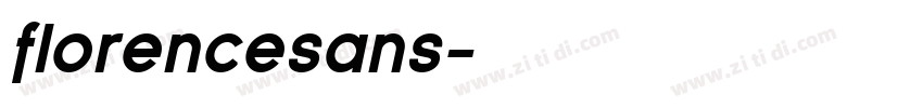 florencesans字体转换