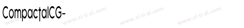 CompactaICG字体转换