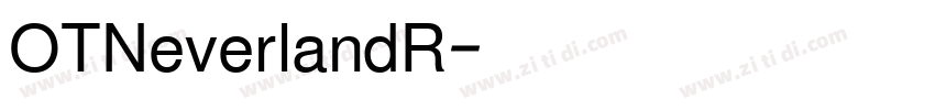 OTNeverlandR字体转换