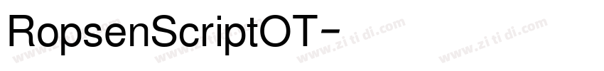 RopsenScriptOT◆字体转换