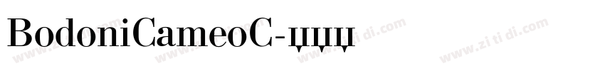 BodoniCameoC字体转换
