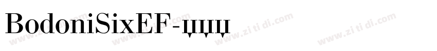 BodoniSixEF字体转换