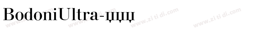 BodoniUltra字体转换