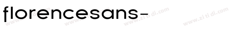 florencesans字体转换