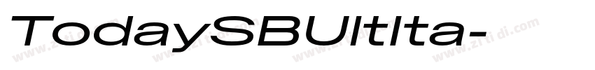 TodaySBUltIta字体转换