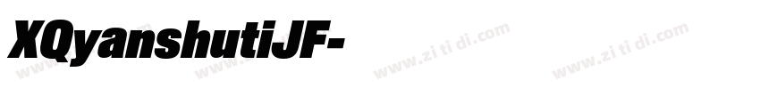 XQyanshutiJF字体转换