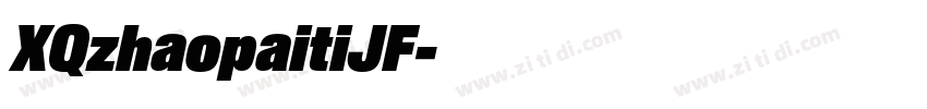 XQzhaopaitiJF字体转换