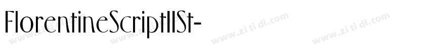 FlorentineScriptIISt字体转换