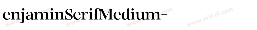 enjaminSerifMedium字体转换