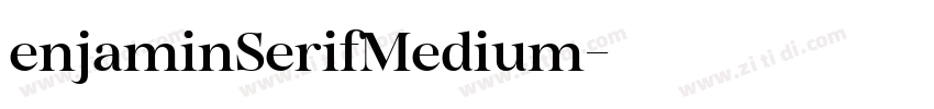 enjaminSerifMedium字体转换