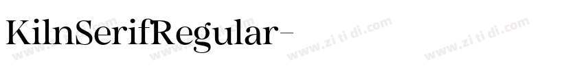 KilnSerifRegular字体转换