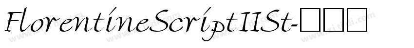 FlorentineScriptIISt字体转换