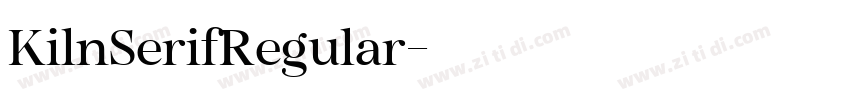 KilnSerifRegular字体转换