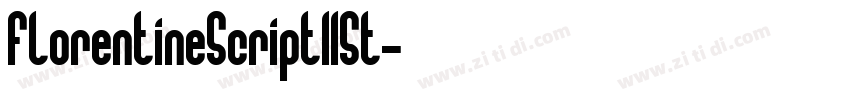 FlorentineScriptIISt字体转换