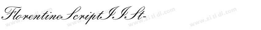 FlorentineScriptIISt字体转换
