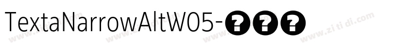 TextaNarrowAltW05字体转换