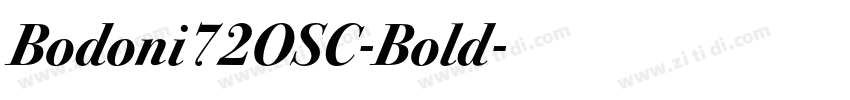Bodoni72OSC-Bold字体转换
