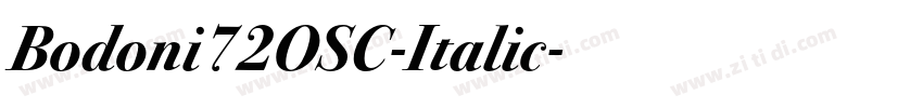 Bodoni72OSC-Italic字体转换