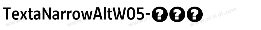 TextaNarrowAltW05字体转换
