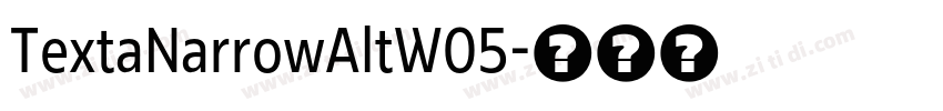 TextaNarrowAltW05字体转换