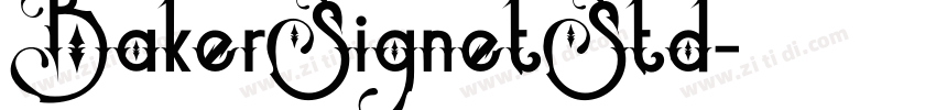 BakerSignetStd字体转换