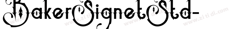 BakerSignetStd字体转换