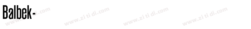 Balbek字体转换