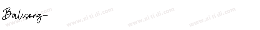 Balisong字体转换