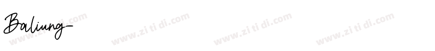 Baliung字体转换