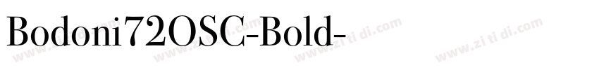 Bodoni72OSC-Bold字体转换