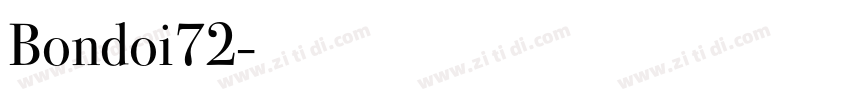 Bondoi72字体转换