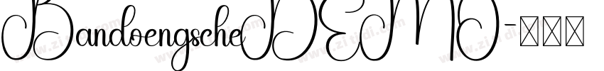 BandoengscheDEMO字体转换