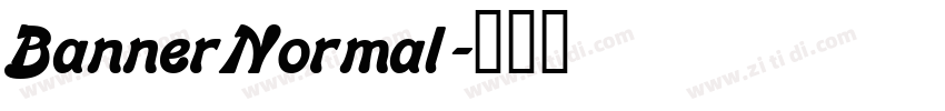 BannerNormal字体转换