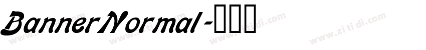 BannerNormal字体转换