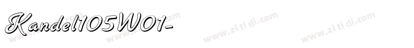 Kandel105W01字体转换